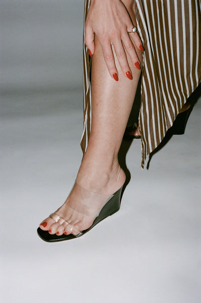 Maryam Nassir Zadeh Olympia Wedge in Black | NONNA