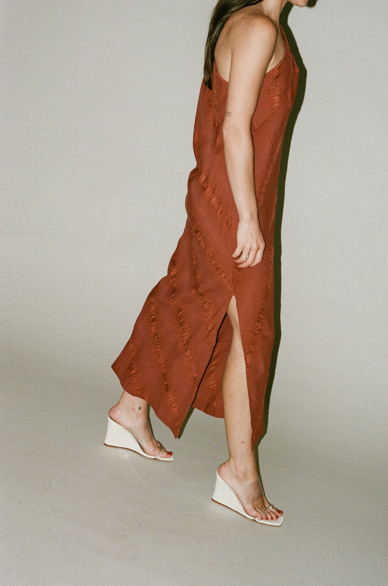 Rachel Comey Keeley Dress in Terracotta