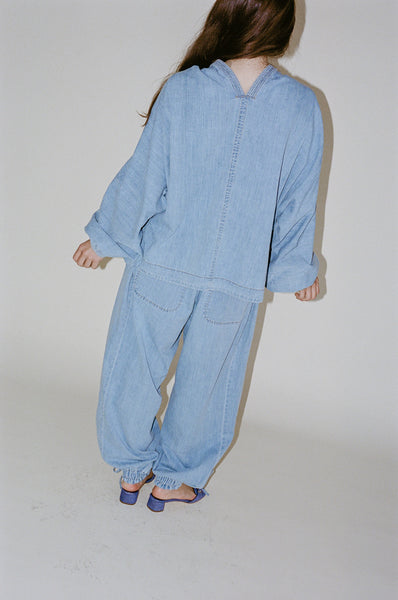 Rachel Comey Ancora Top in Light Wash | NONNA