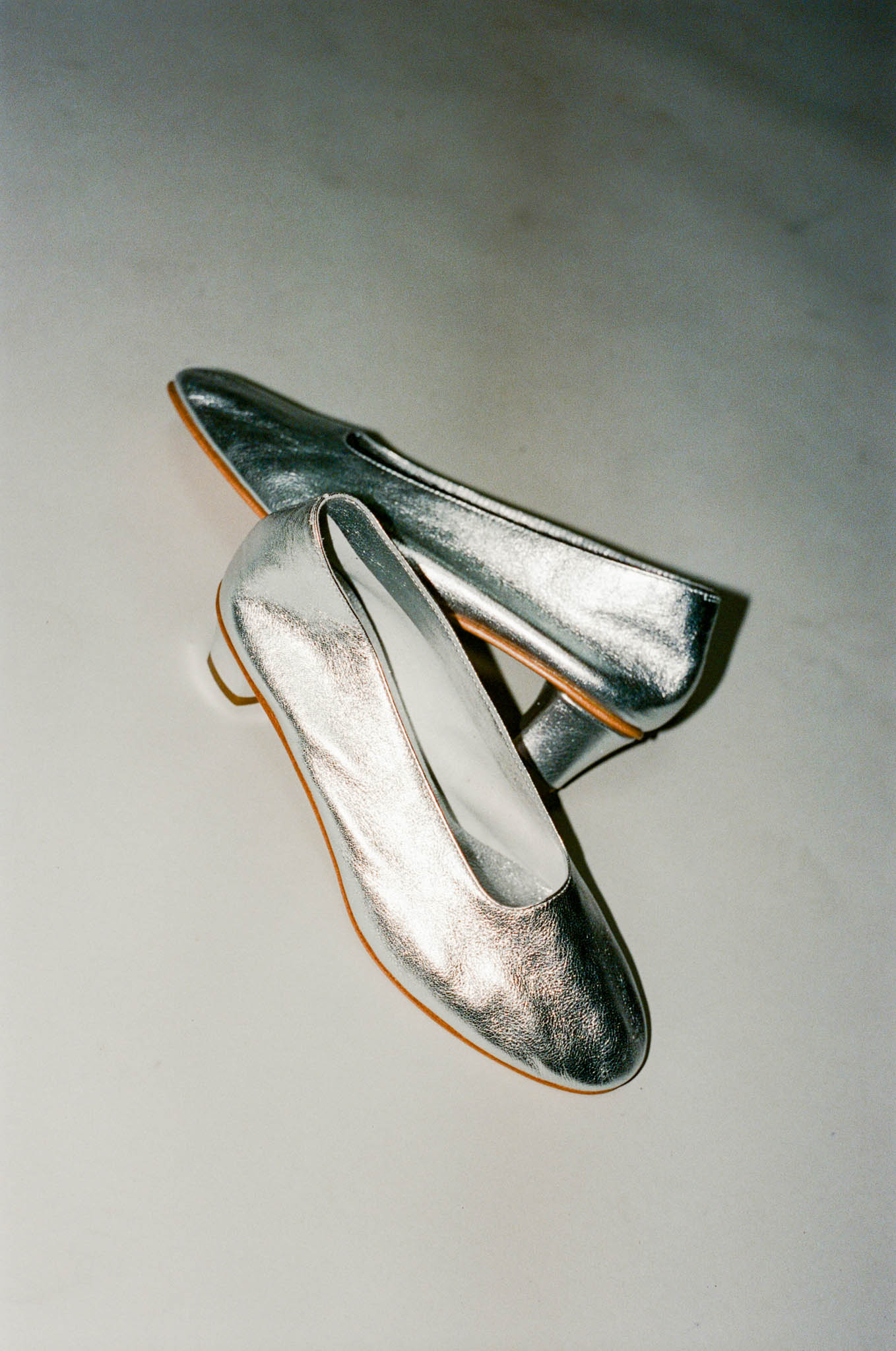 Martiniano High Glove Heel in Silver