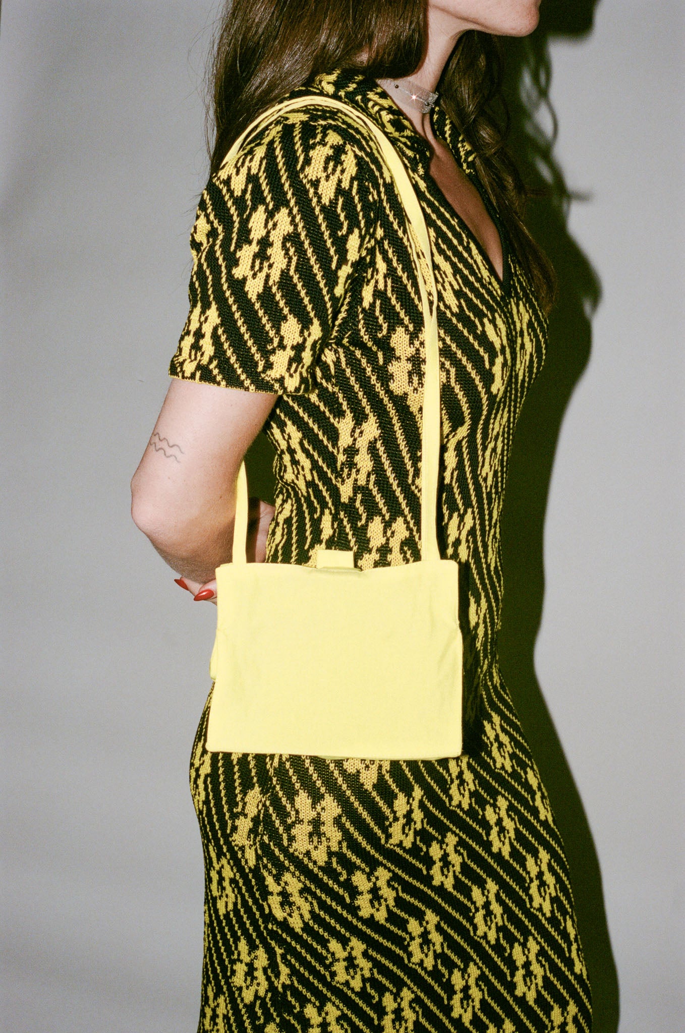 Coming of Age Mini Long Lady Bag in Hot Yellow