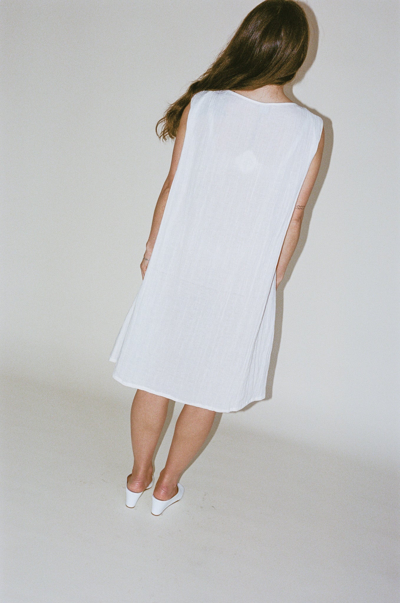 baserange linen dress Baserange Brown Dydine Maxi Dress
