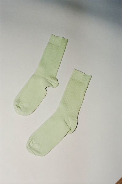 Baserange Rib Overankle Socks in Lima