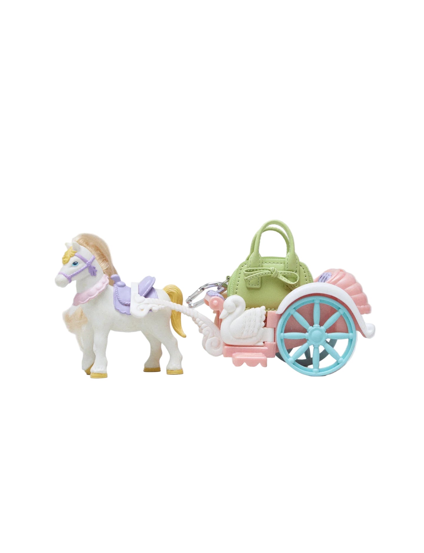 Sandy Liang Mini Secure Bag Keychain in Matcha