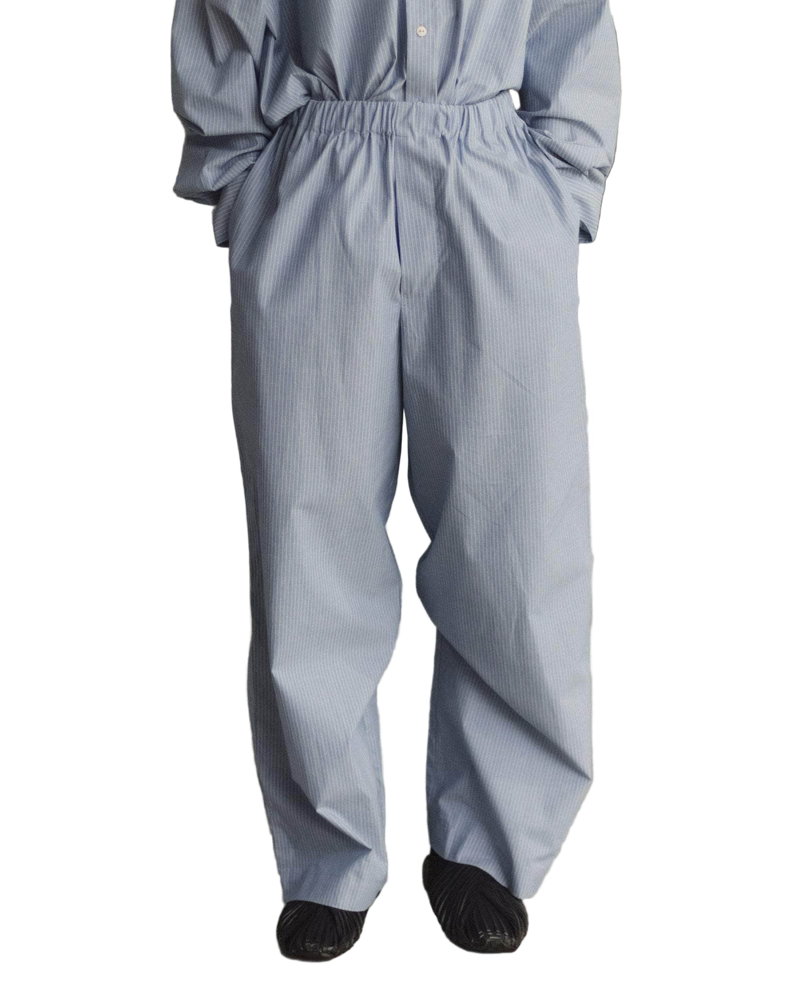 Baserange Claude Pants in Blue Stripe