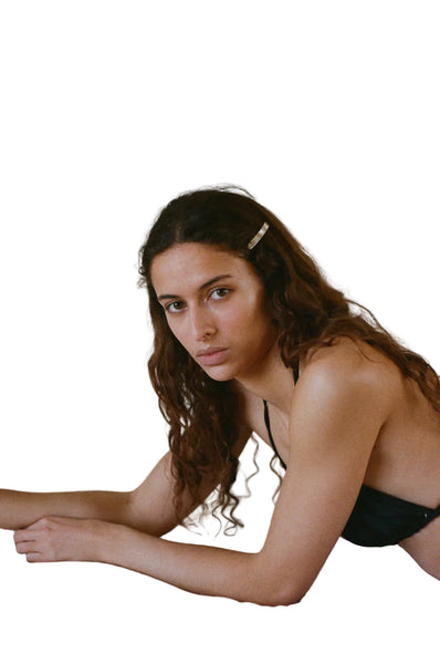 Merrma Earth Slim Barrette in Cream Pearl