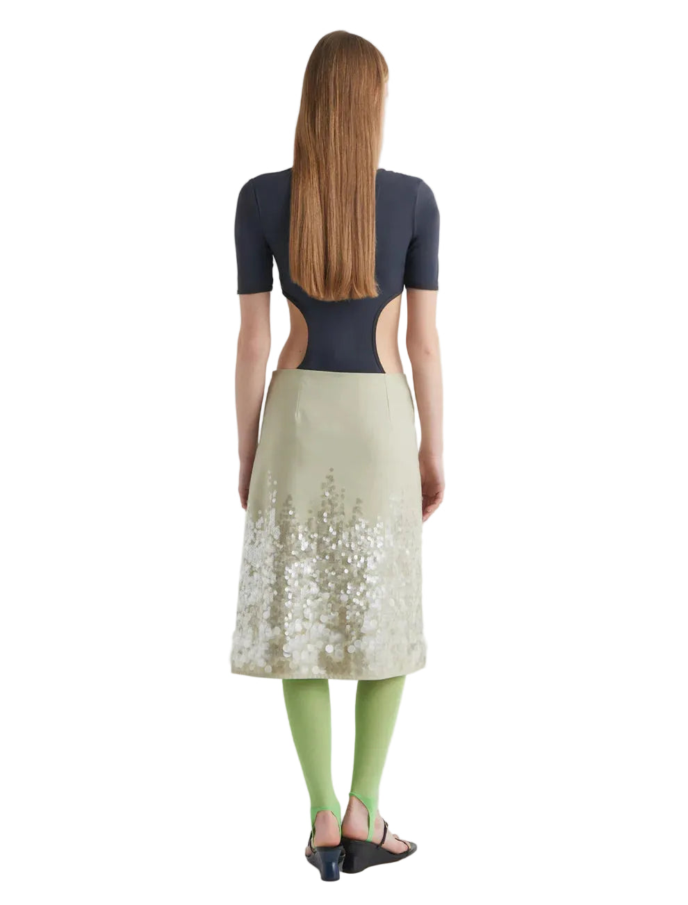 Paloma Wool Ara Skirt in Khaki