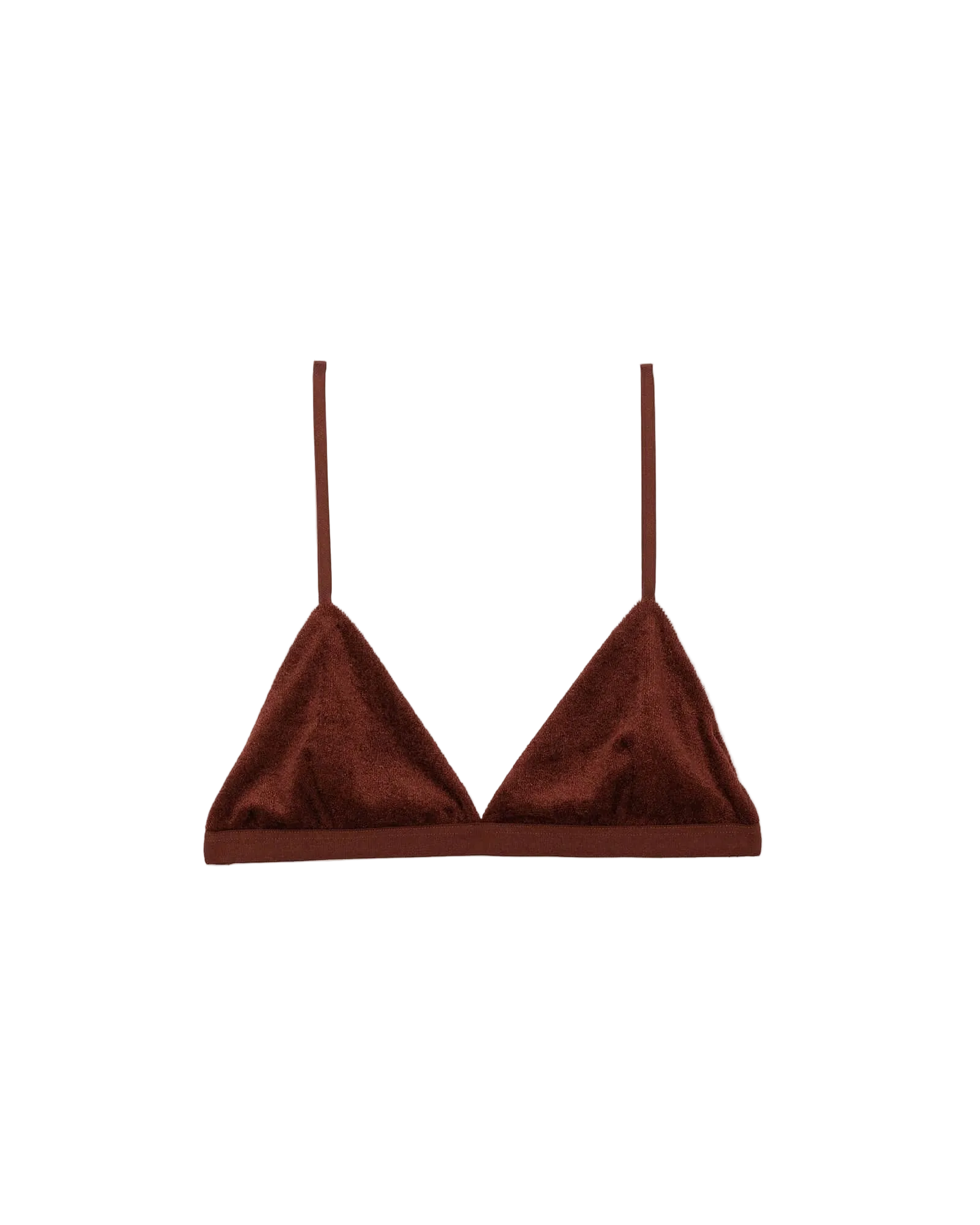 Baserange Mississippi Bra in Red Velour