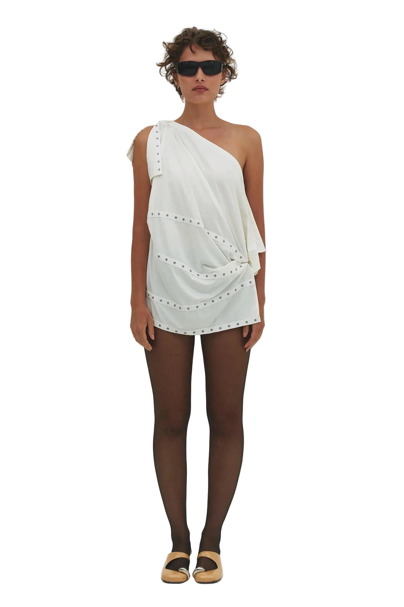 Find Me Now Lua Snap Multi-wear Dress/Top in Milk