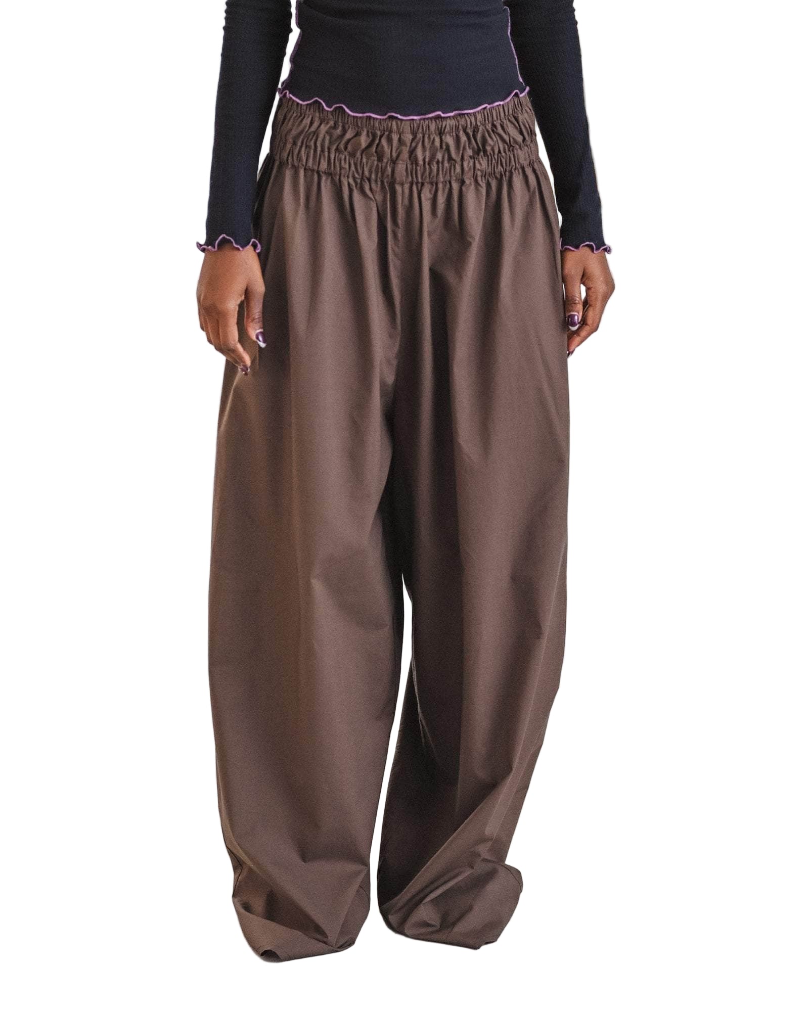 Baserange Tin Pants in Mara Brown