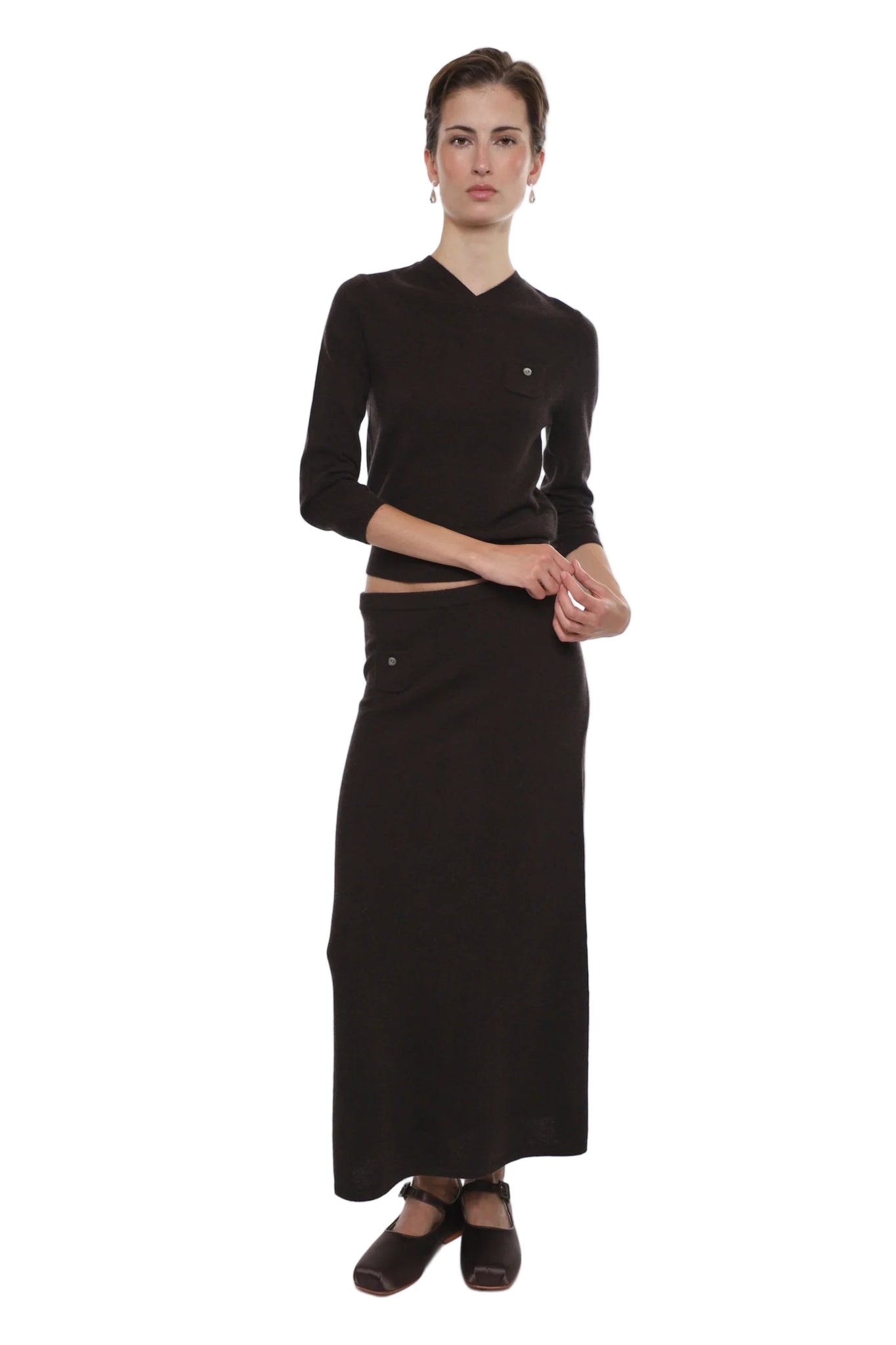 Sandy Liang Myos Skirt in Brown