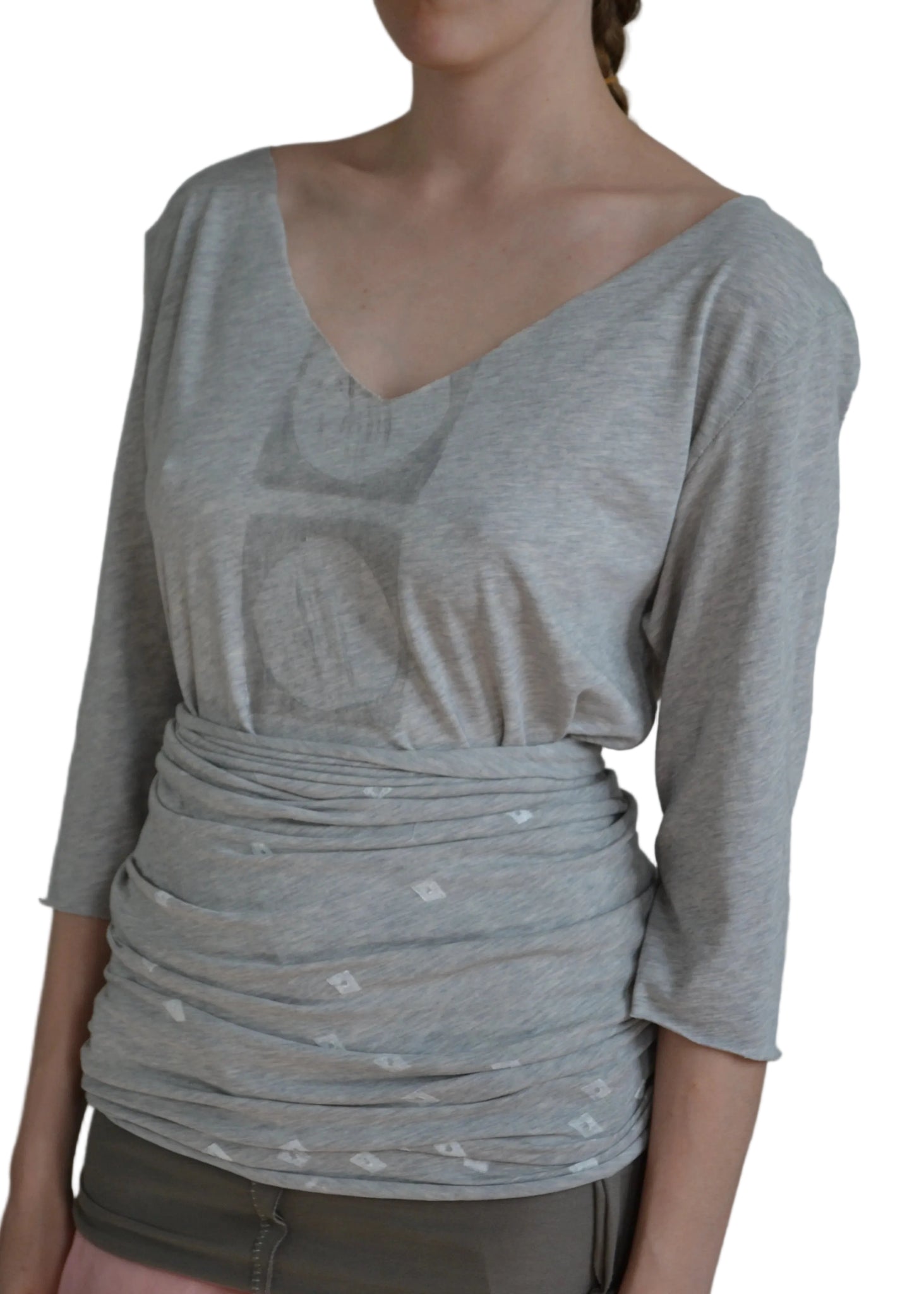 Everyone's Mother Moon 3/4 Length Tee in Smoke