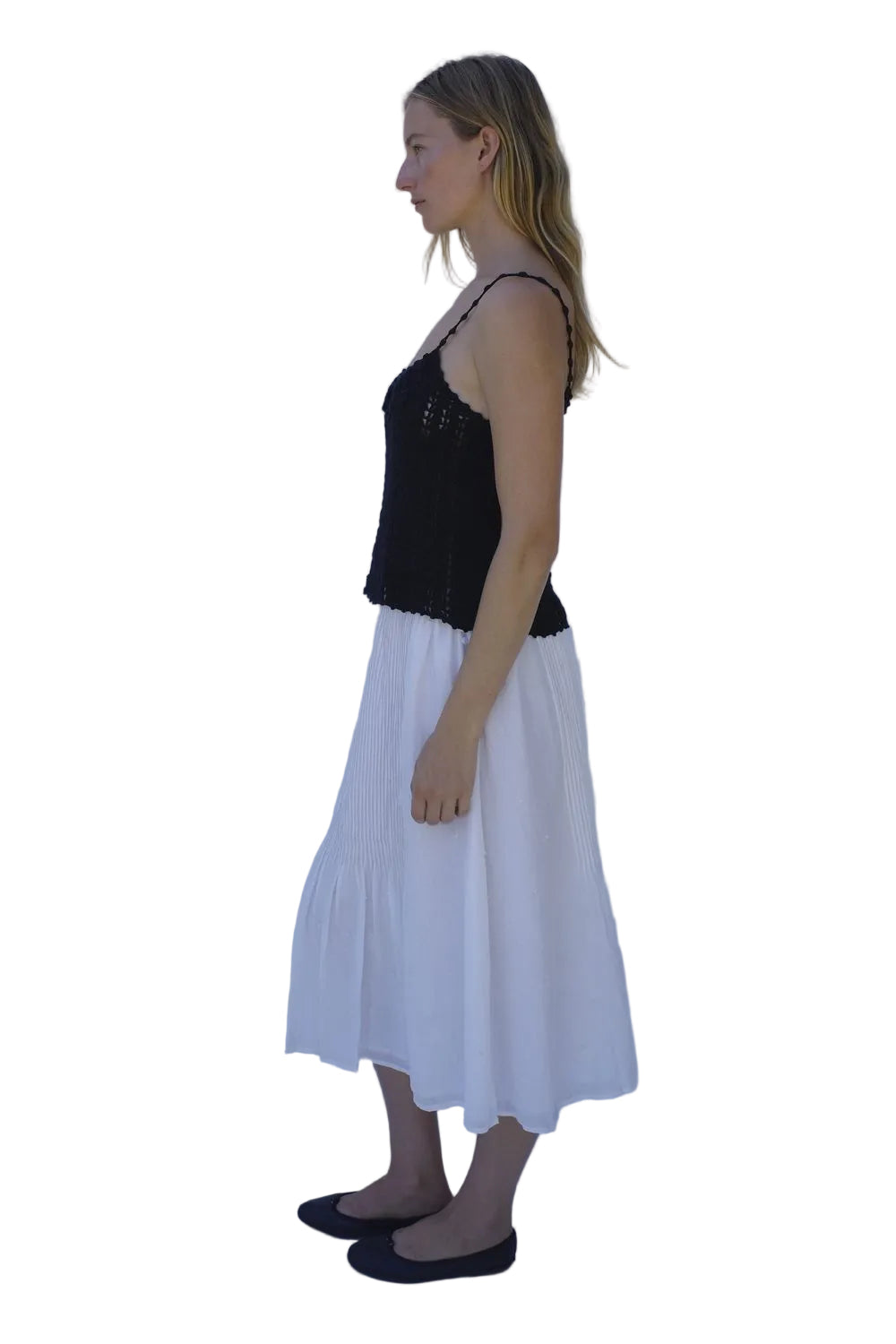 Emma Rothkopf Karina Crochet Camisole in Navy