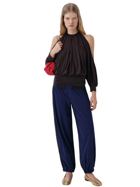 Gimaguas Emmanuelle Trousers in Navy/Brown