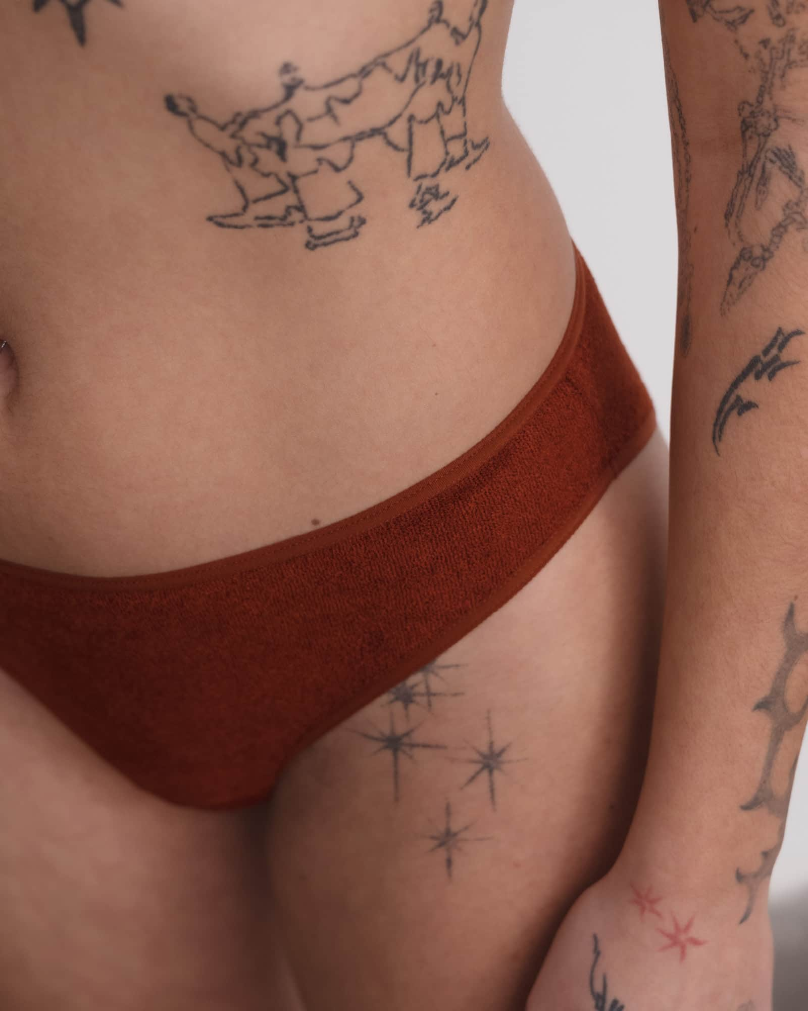 Baserange Bell Underwear in Red Velour