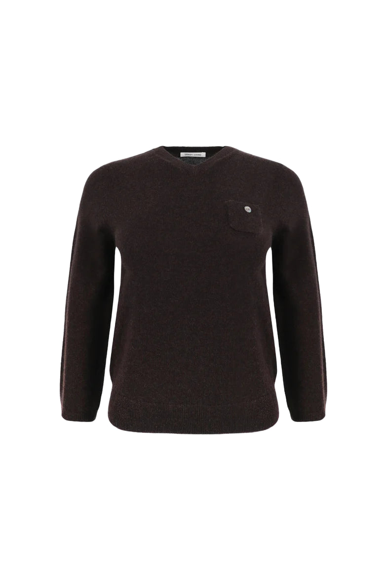 Sandy Liang Bisky Sweater in Brown