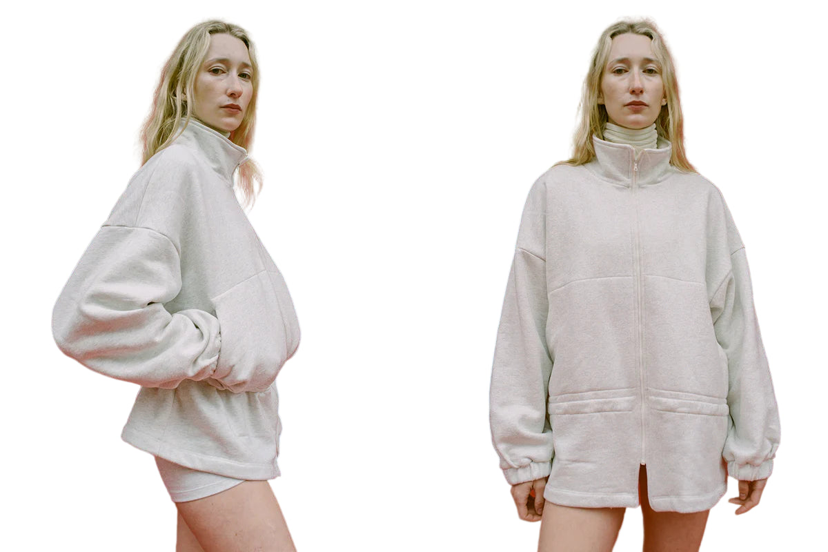 Gil Rodriguez Fleece City Jacket in Ash Grey