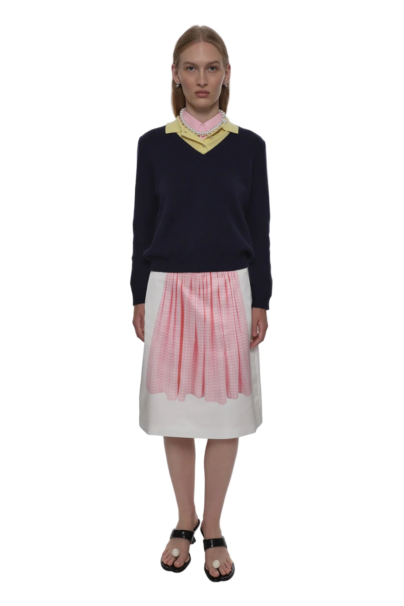 Sandy Liang Wesley Sweater in Navy