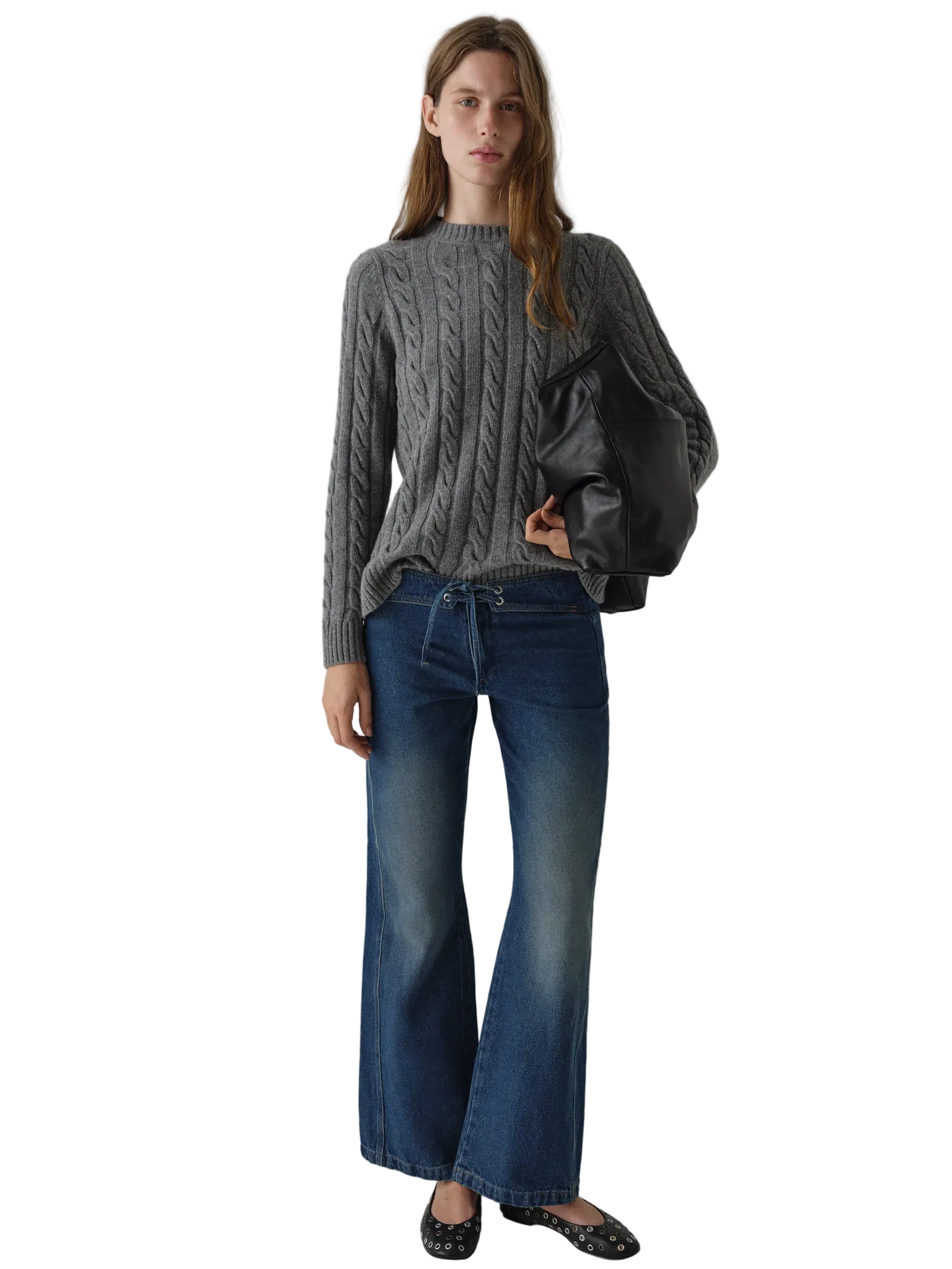Gimaguas Braid Sweater in Grey