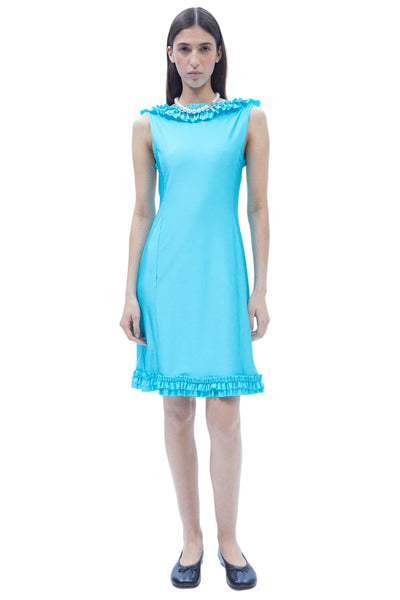 Sandy Liang Prim Dress in Aqua