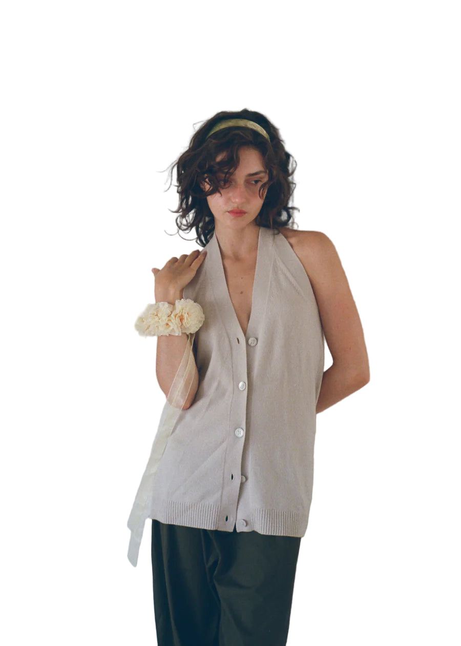 Merrma Earth Pleated Ruffle Scrunchie in Nomura