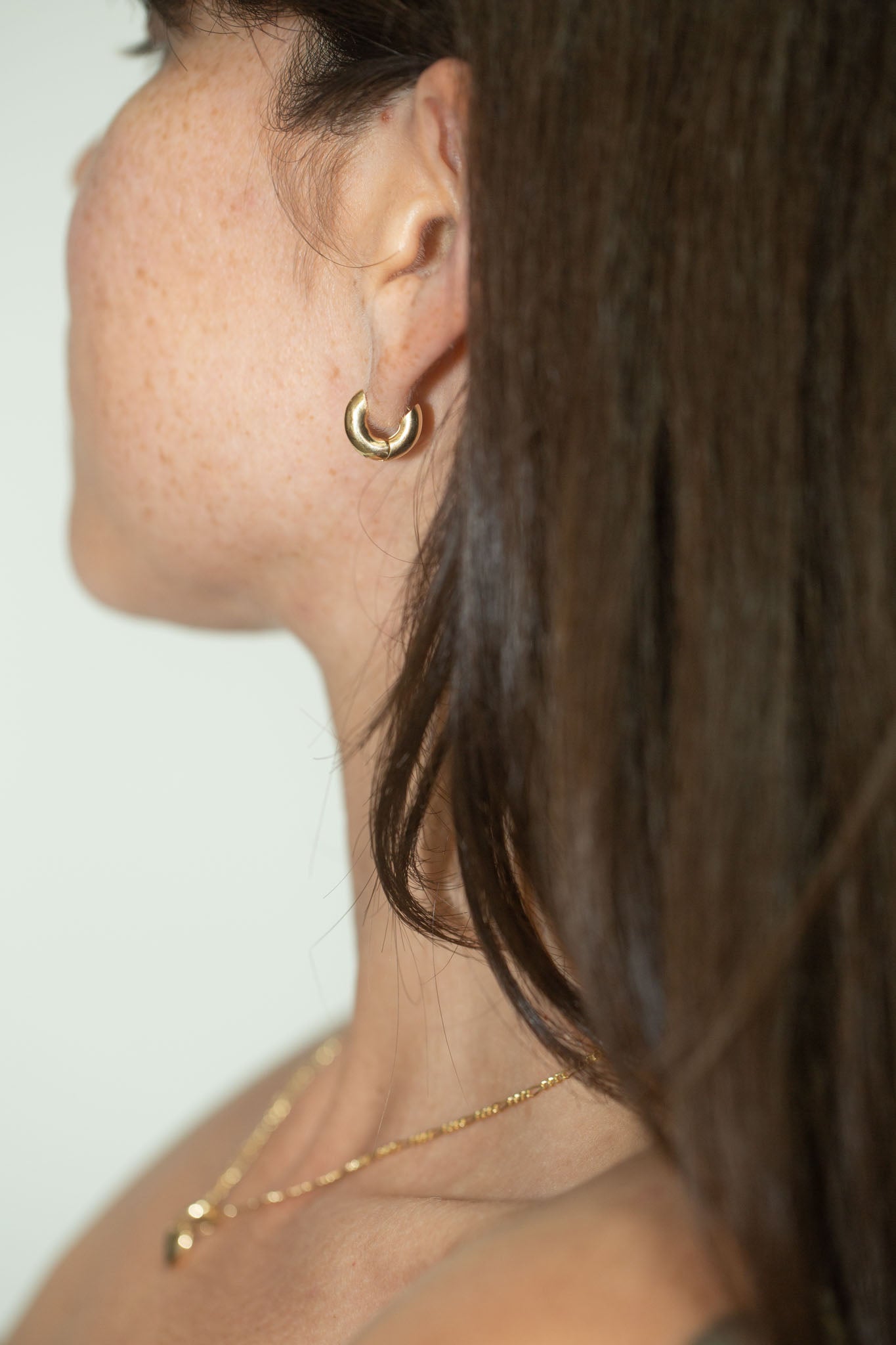 E.M. Kelly Mini Hoop Earrings in 18k Yellow Gold