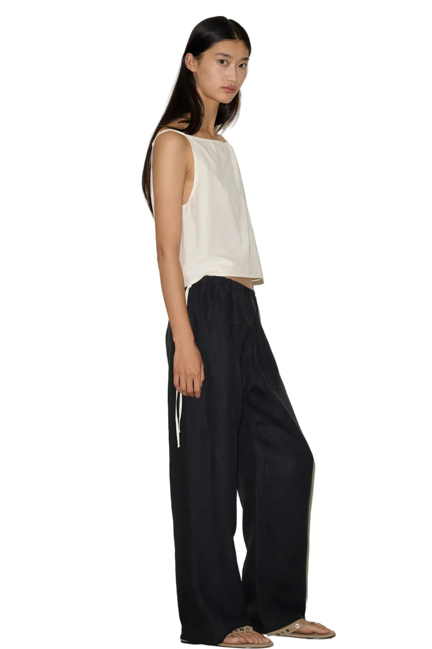 Deiji Studios Simple Top in Butter White