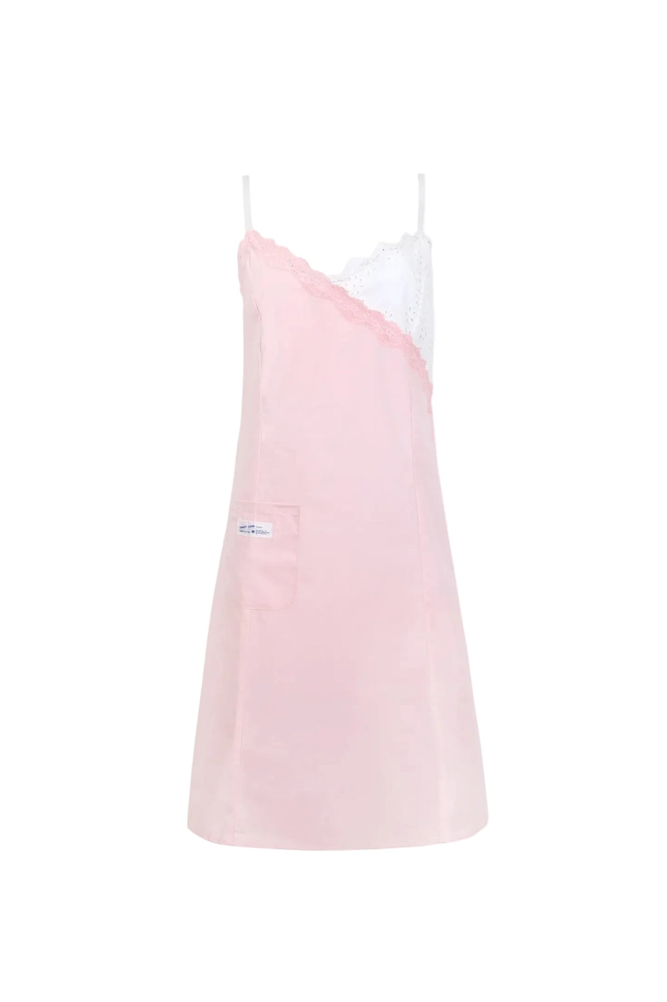 Sandy Liang Chamomile Dress in Pink/White