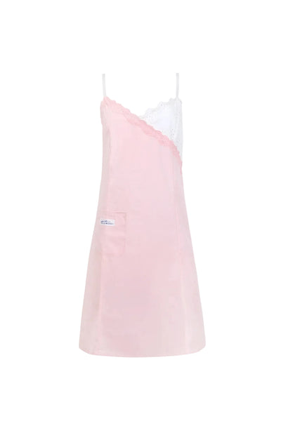 Sandy Liang Chamomile Dress in Pink/White