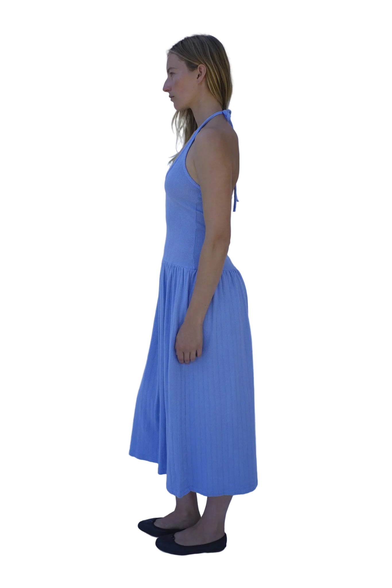 Emma Rothkopf Isla Halter Dress in Cornflower