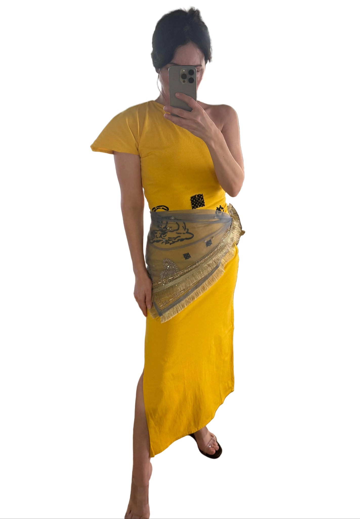 Tigra Tigra Kasab Net Scarf in Blue