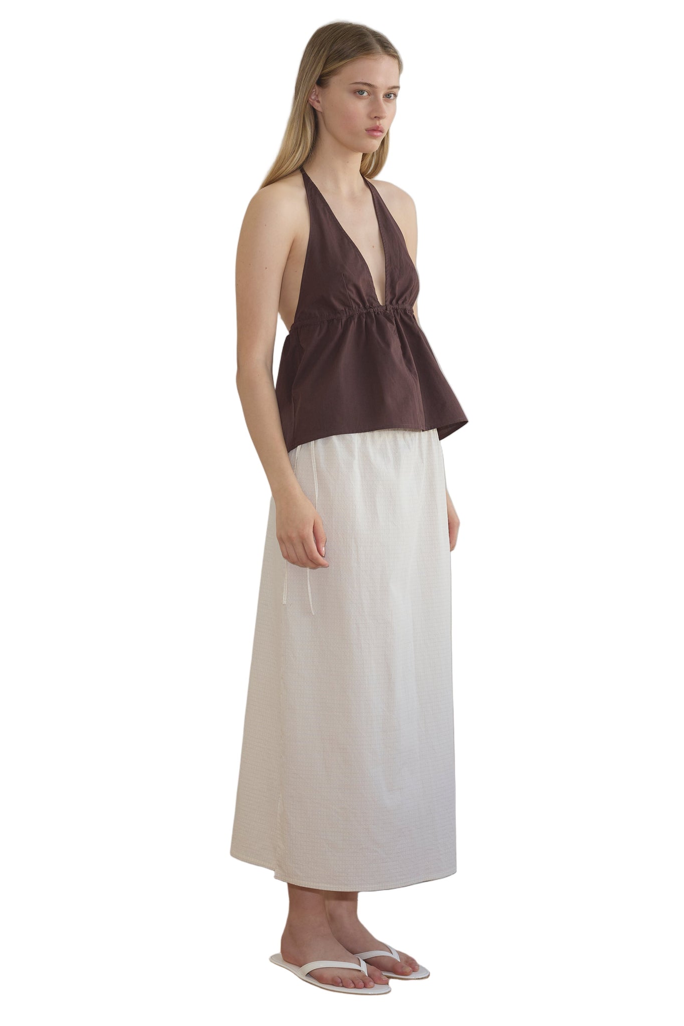 Deiji Studios Button Halter in Umber