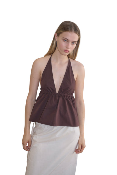 Deiji Studios Button Halter in Umber