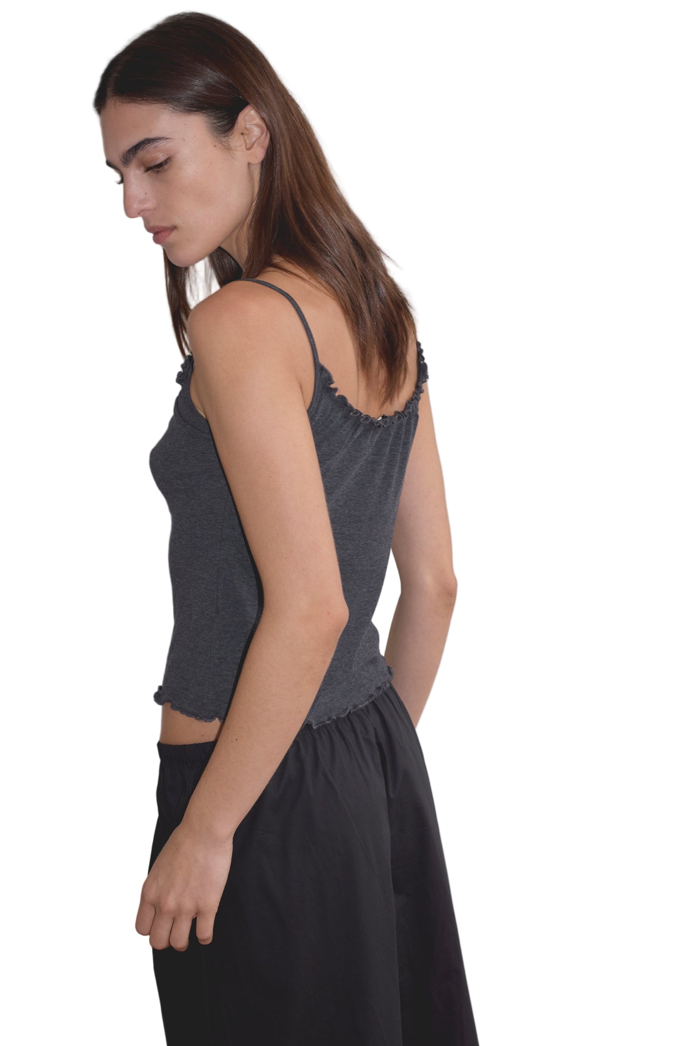 Deiji Studios Flounce Tank in Grey