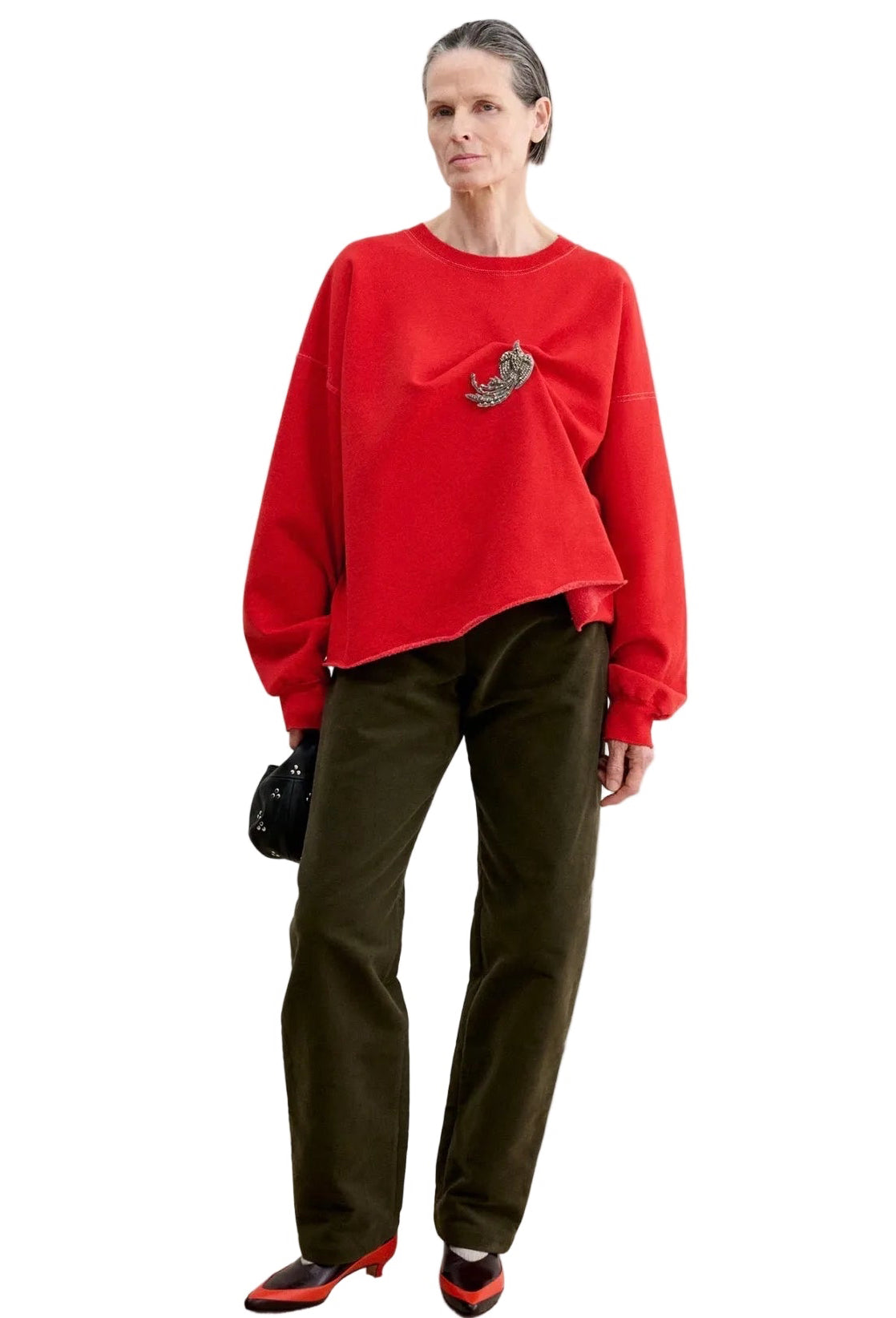 Rachel Comey Fonder Sweatshirt in Cherry