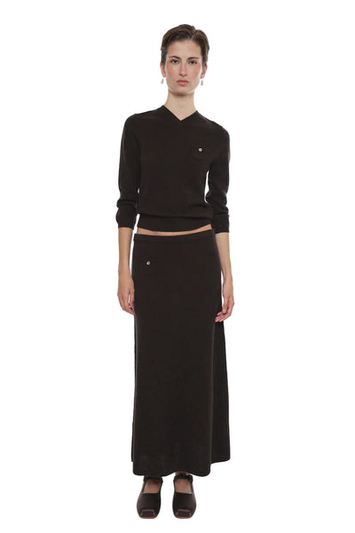 Sandy Liang Myos Skirt in Brown