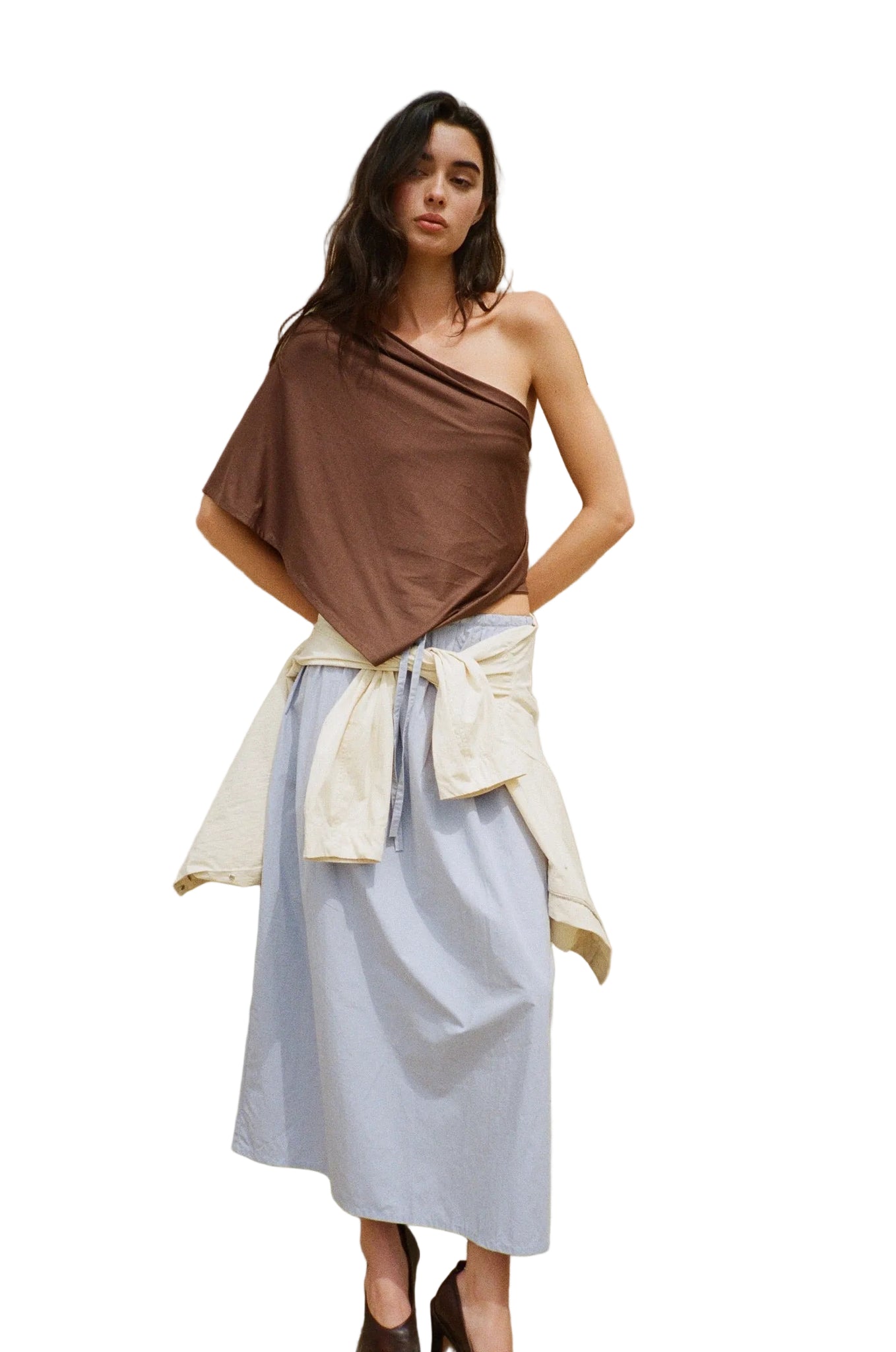 BELLE ANNA Arden Top in Brown