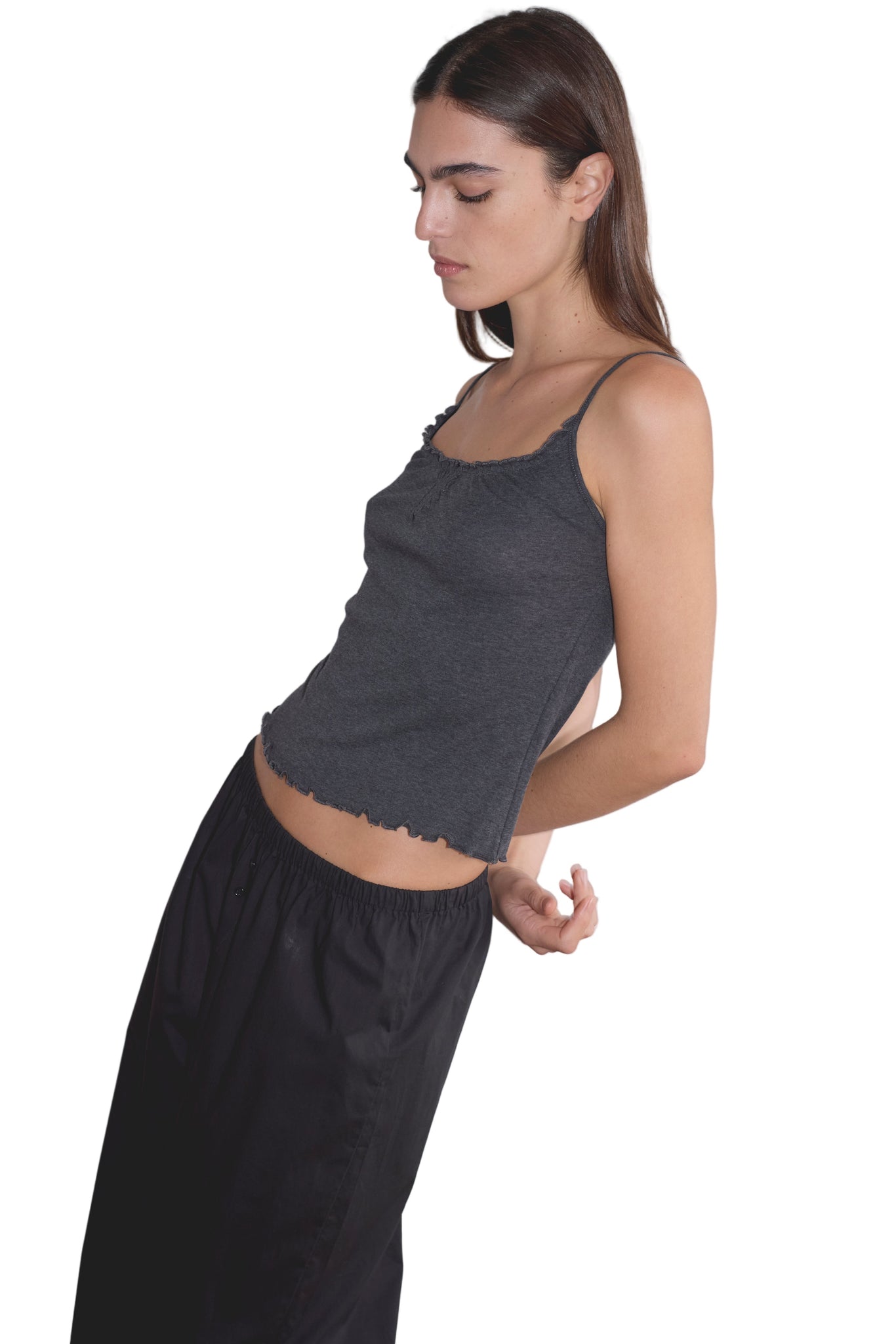 Deiji Studios Flounce Tank in Grey