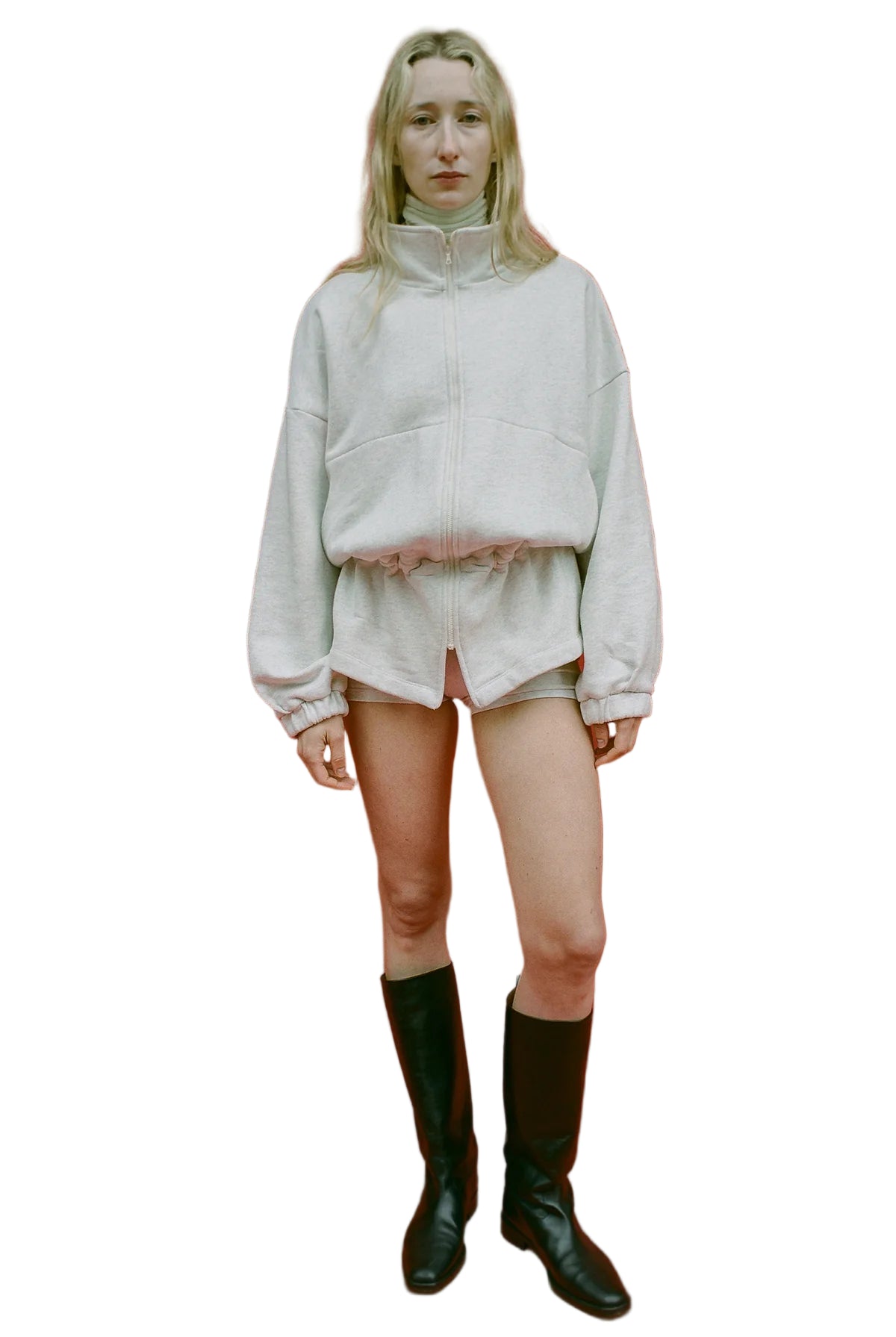 Gil Rodriguez Fleece City Jacket in Ash Grey