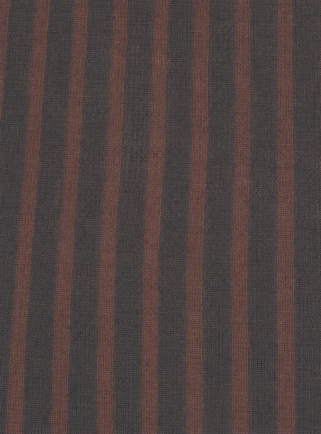 Deiji Studios Stripe Long Sleeve Top in Brown/Grey Stripe