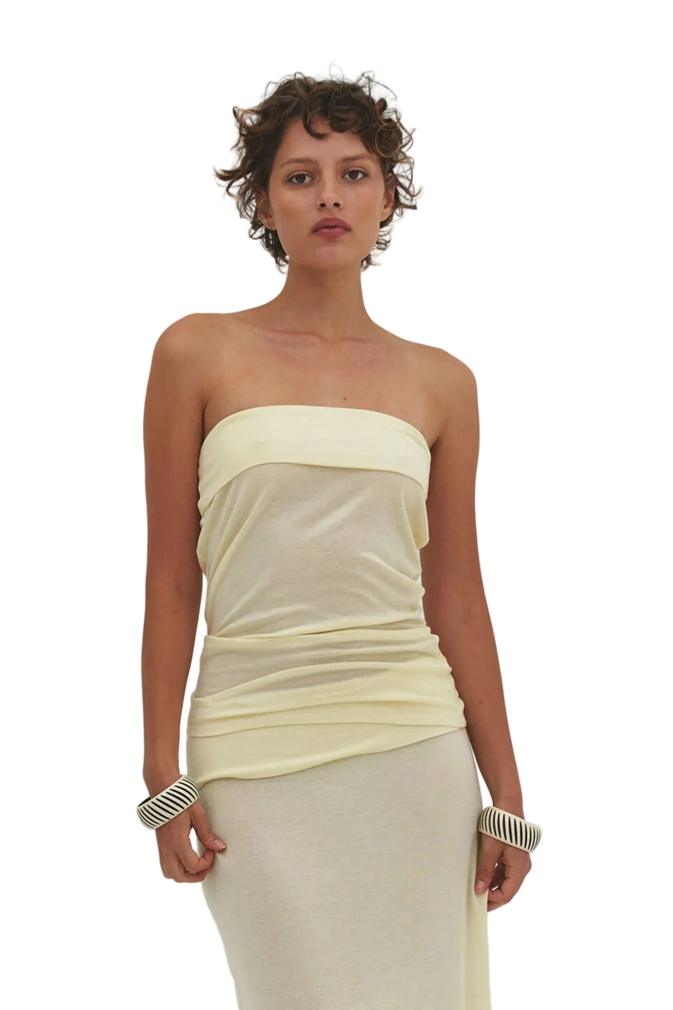 Find Me Now Nara Tube Top in Butter