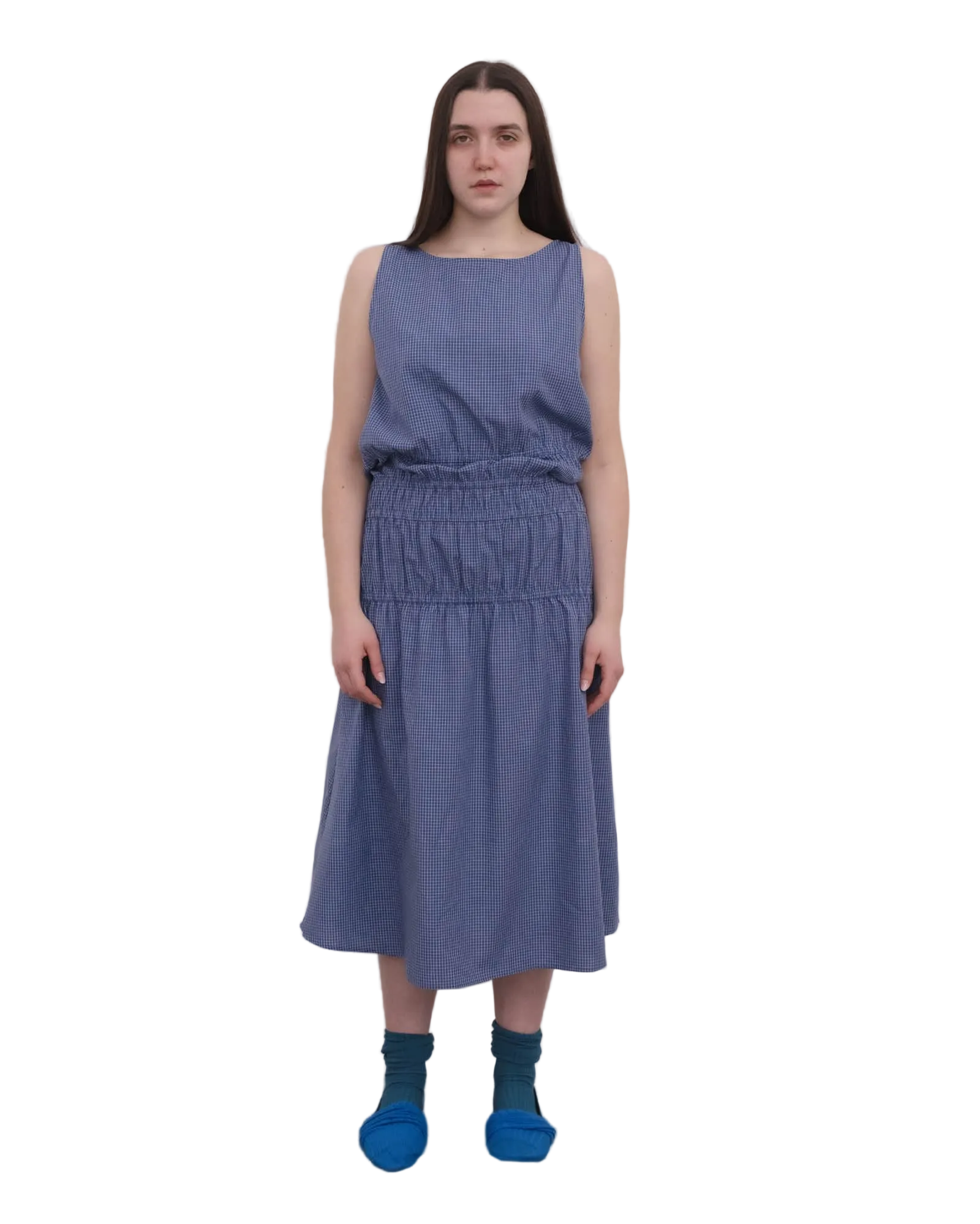 Baserange Rezi Dress in Ace Check