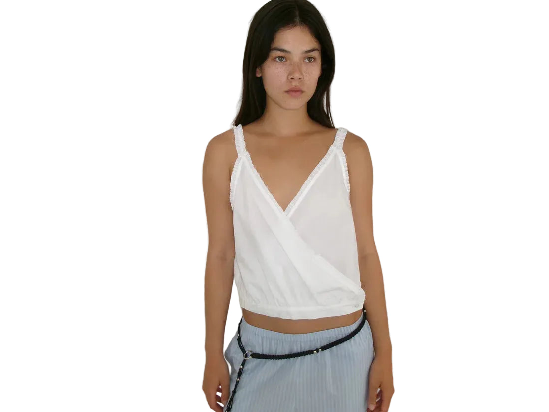 Deiji Studios Overlie Top in White