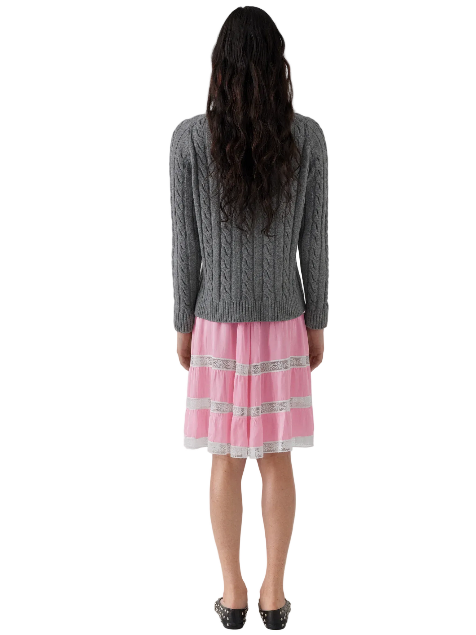 Gimaguas Braid Sweater in Grey