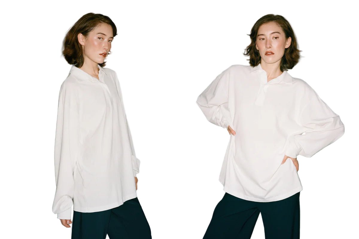 Gil Rodriguez Lauren Collared Shirt in White