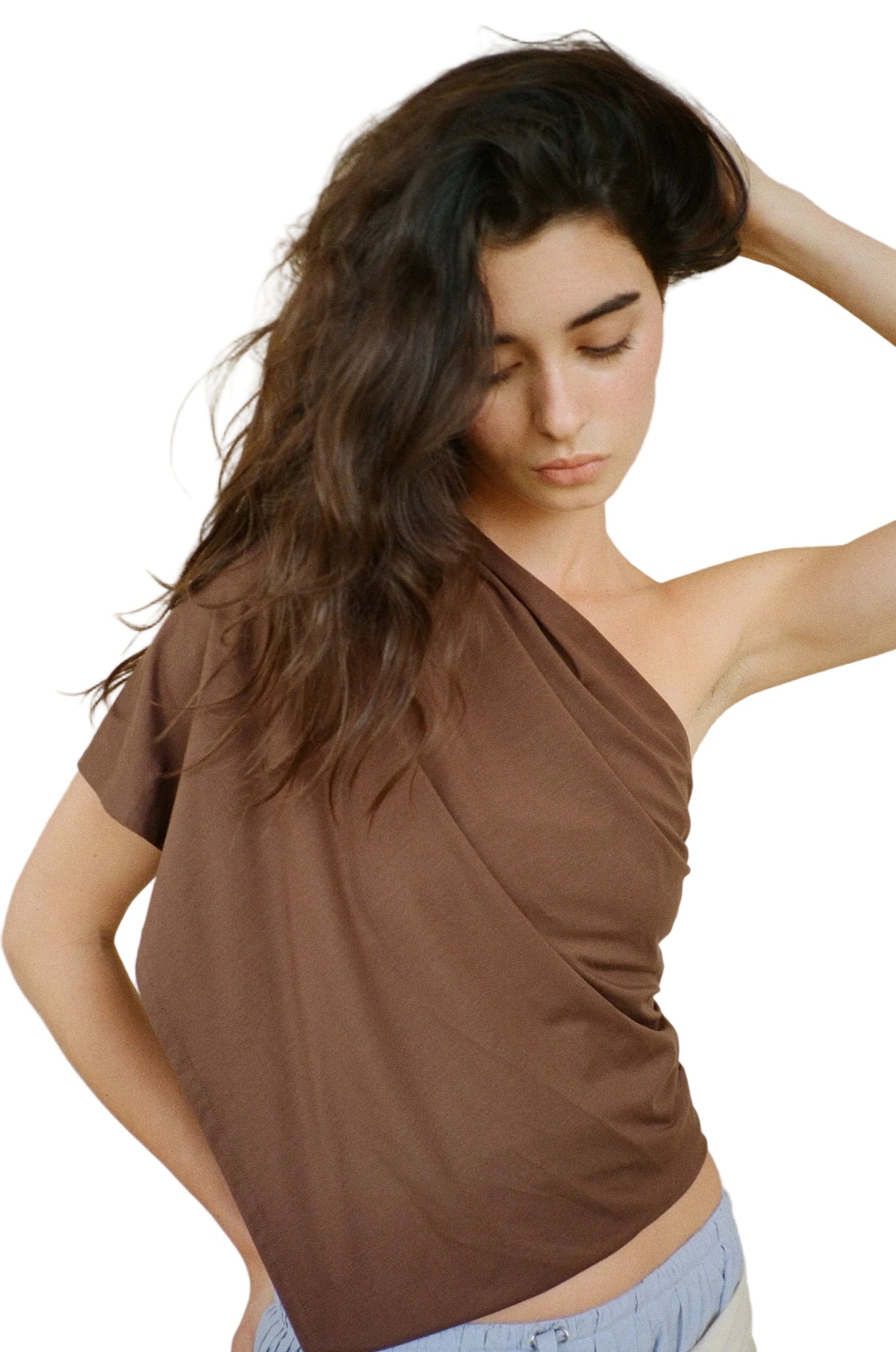 BELLE ANNA Arden Top in Brown