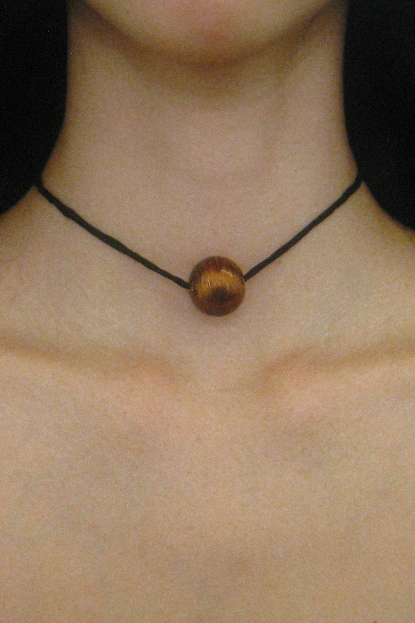 Shannon Bond Natalia Necklace in Black/Brown