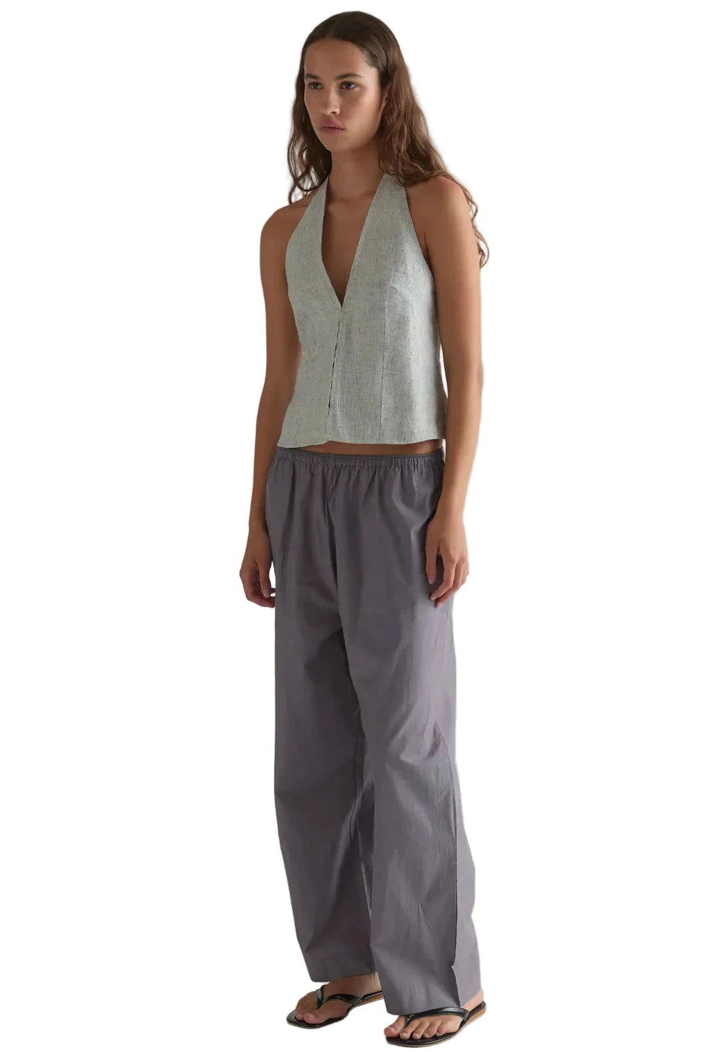 Deiji Studios Ease Trouser in Currant
