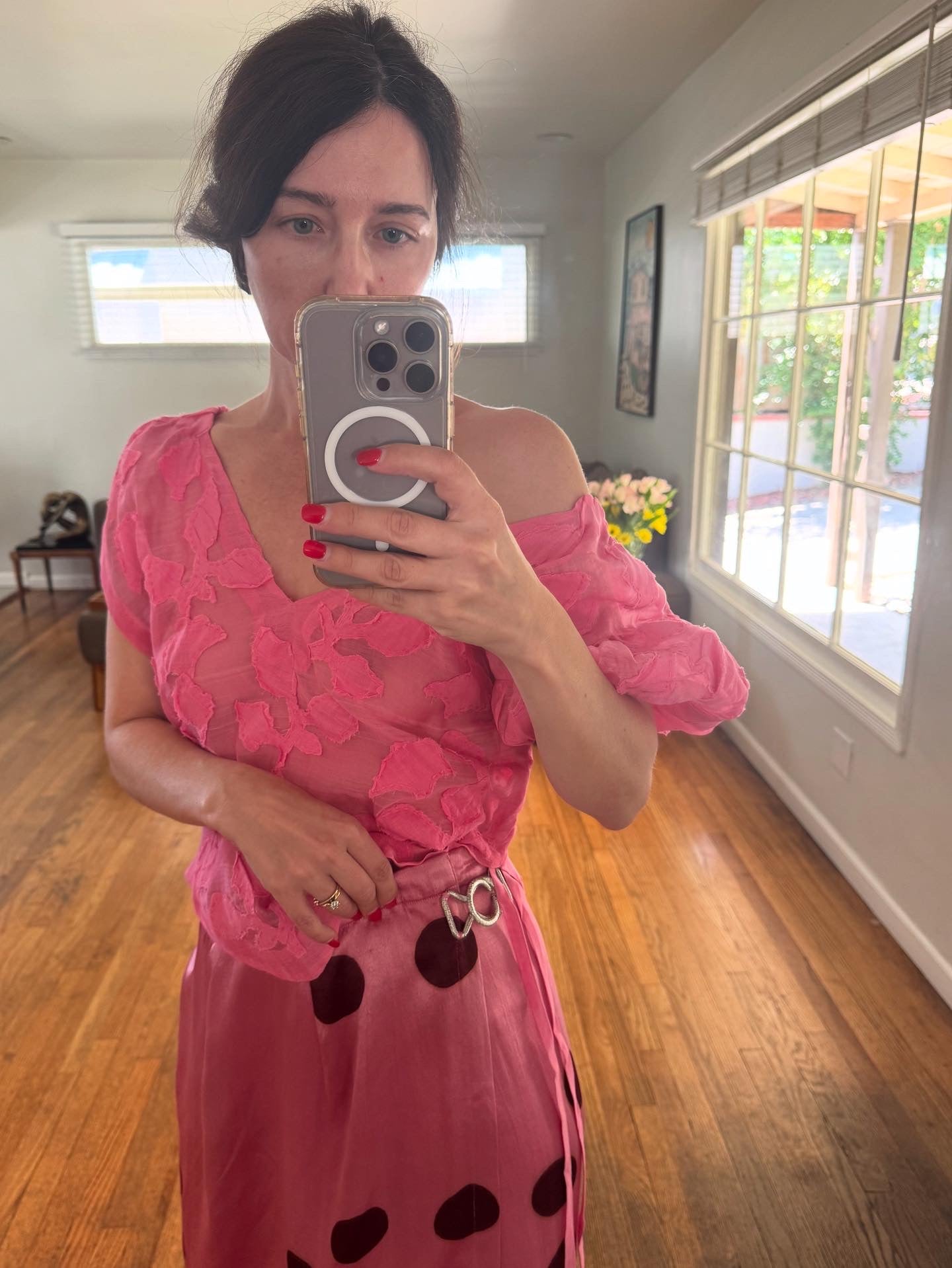 Tigra Tigra Rucha Top in Khadi Pink