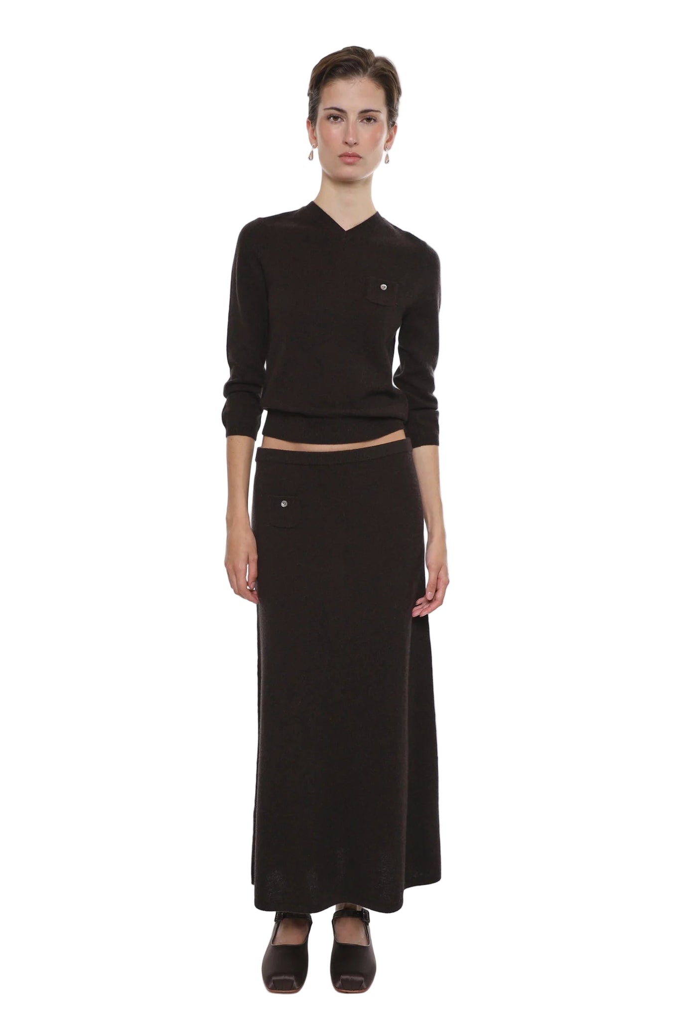 Sandy Liang Bisky Sweater in Brown